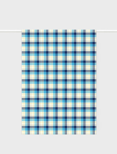 Blue Tartan | Lettuce | Teatowel