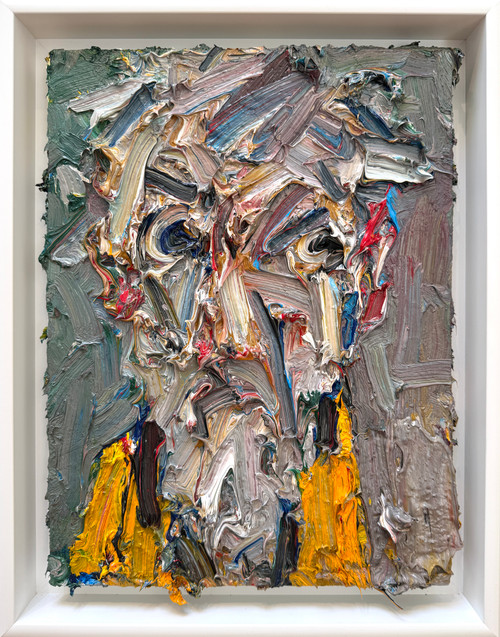self portrait, john badcock, painting, oil painting, portrait
