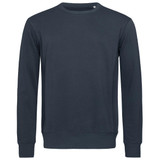 A dark green men's active sweatshirt with long sleeves and a crew neckline, featuring a logo.