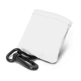 A white screen cleaner with a black clip attachment, designed for phone and technology cleaning.
