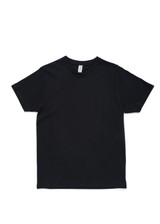 A black unisex Earth Care T-shirt featuring a classic crew neck design and a branding label.