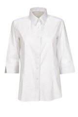 Ladies 3/4 Sleeve Poplin Business Shirt
