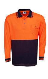 Hi Vis Cooldry Polo, Long Sleeves