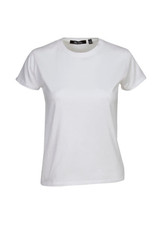 Ladies Slim Fit Cotton T-shirt, Ladies (White)