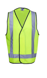 Hi-Vis D/N Safety Vest, X pattern reflective tape