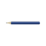 A HB Mini Pencil with a blue casing and a sharpened grey lead tip.