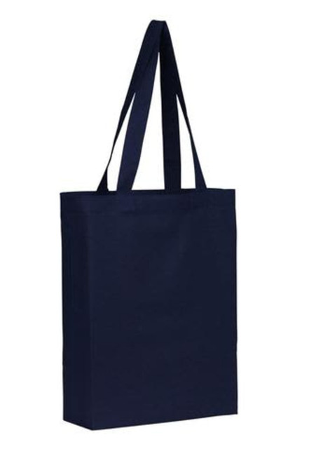Cotton Tote With Base Gusset Only - Navy