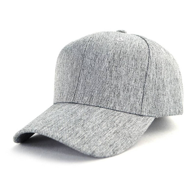 A grey cap with a curved brim, featuring a subtle texture and a logo on the front.