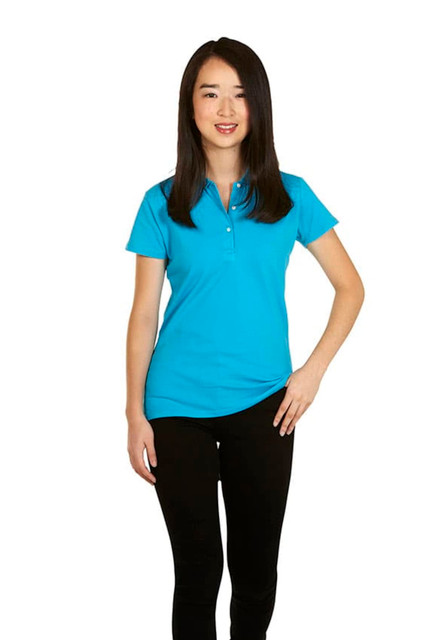 Ladies Cotton Lycra Pique Polo