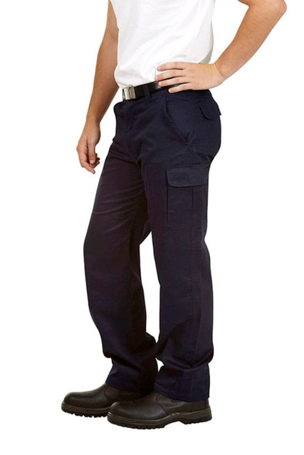 light drill cargo trousers