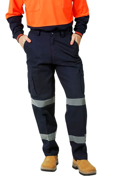 Cargo Trousers with Reflective Tape