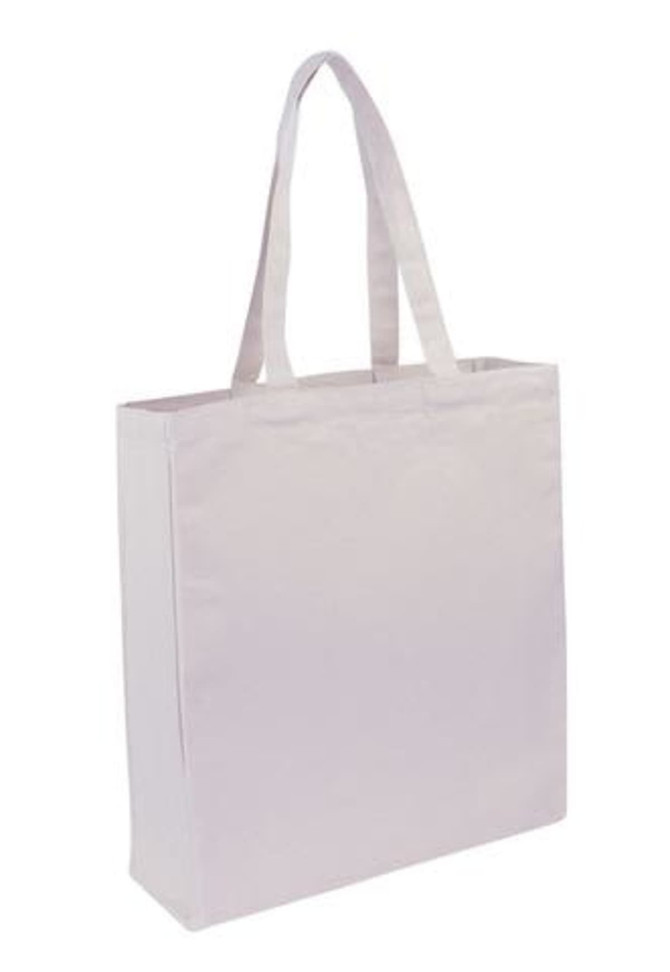 Canvas Tote With Full Gusset