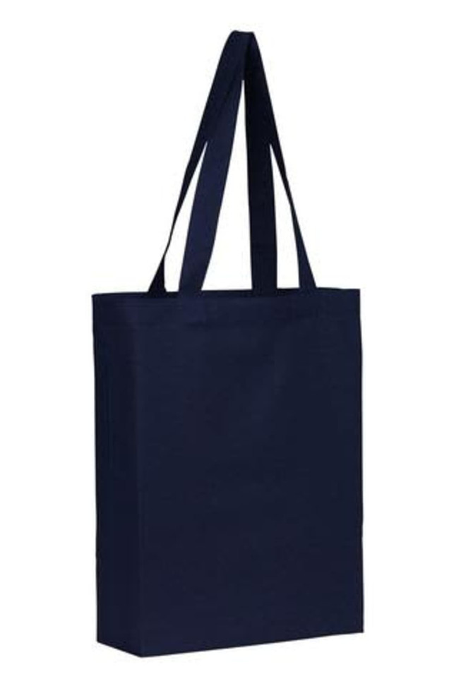 Cotton Tote With Base Gusset Only - Navy