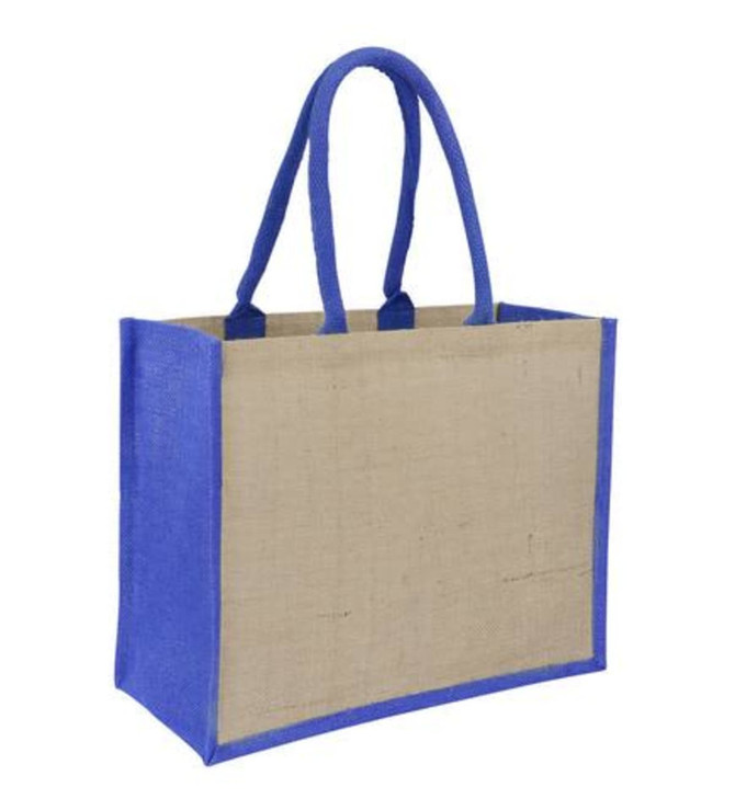 Jute Laminated Landscape - Blue