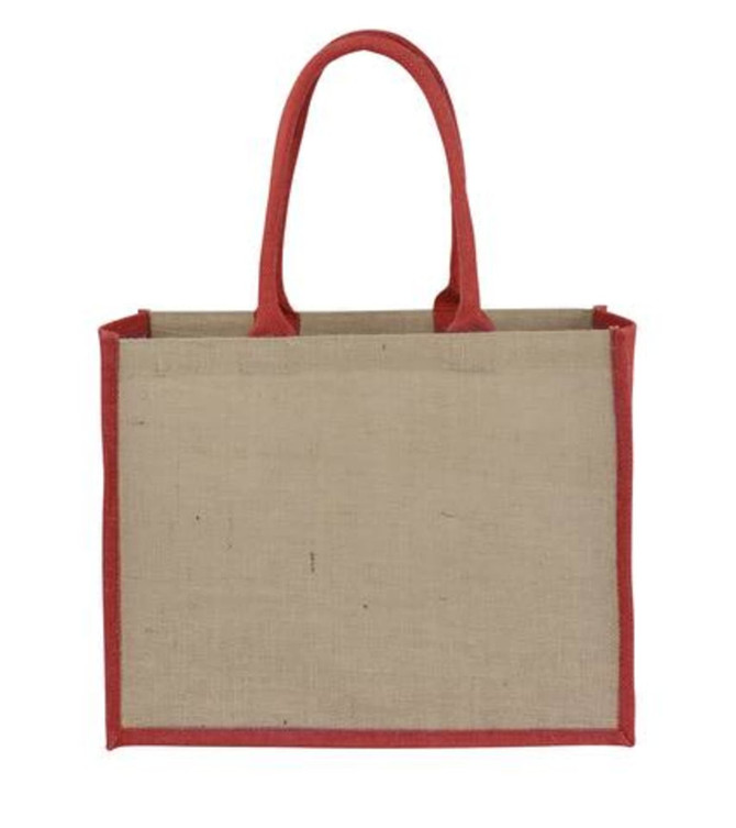 Jute Laminated Landscape - Red