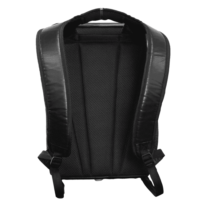 A black Arctic Zone Titan Backpack Crib Cooler with padded back and straps. It has a simple, sleek design.