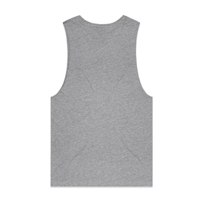 A grey singlet tank top with a plain back and no visible logos or branding.