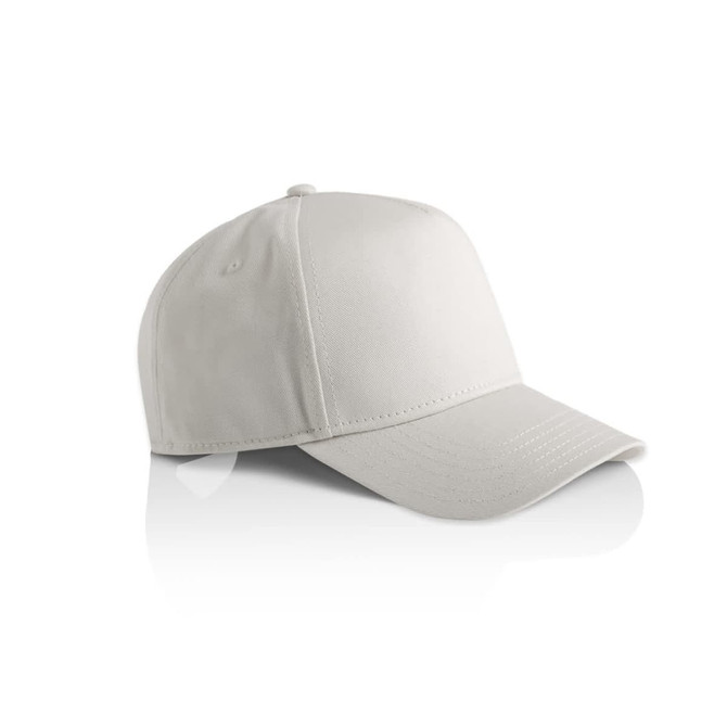 A light grey cap with a curved brim and a logo on the front. Ideal for casual wear.