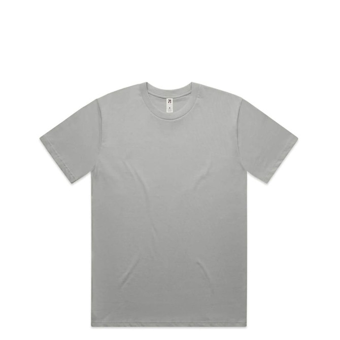 A grey Classic Minus Tee with a crew neckline and short sleeves, featuring a logo.