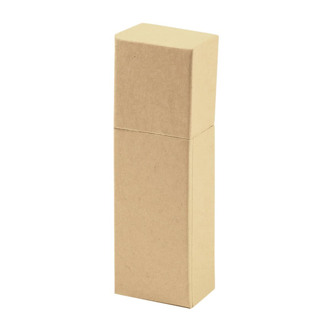 A tall brown cardboard box with a simple design, ideal for packaging various products.