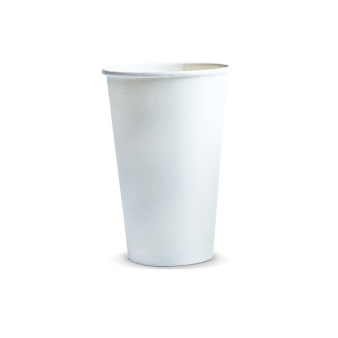 A white paper cup with a capacity of 350ml, featuring a simple design and no visible branding.