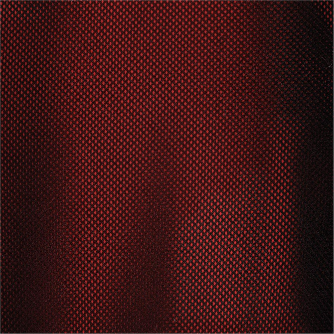 A red mesh fabric with a textured pattern, featuring a smooth surface and a subtle sheen.