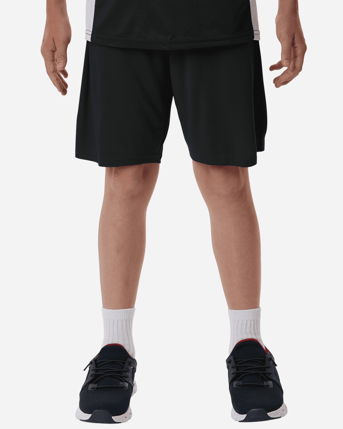 Men's Pro-Lock Performance Short in black, featuring a relaxed fit and an elastic waistband. A logo is visible.