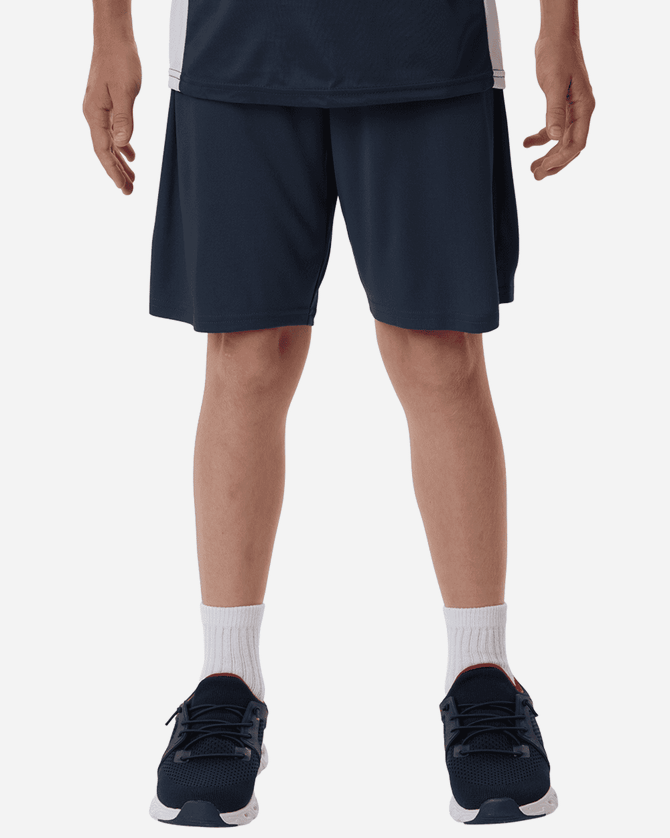 Men's Pro-Lock Performance Shorts in navy, featuring a loose fit and ideal for athletic activity. Includes a logo.