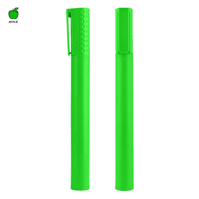 A Jumbo Highlighter Pen in vibrant green, featuring a clip and textured grip, with a logo on one side.