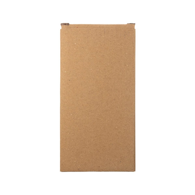 A brown cardboard packaging box, featuring a flat, rectangular shape with no visible branding or details.