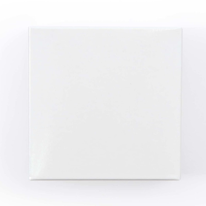 A white cardboard box with a smooth surface and no visible branding or graphics.