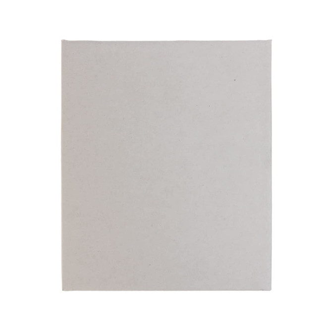 A flat, blank grey card with a smooth surface, suitable for various uses.