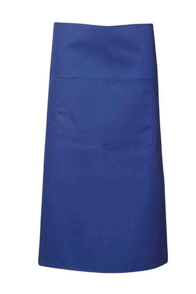 Poly Cotton Aprons, Long Waist; W86xL76 (below the knees with pocket, Black)