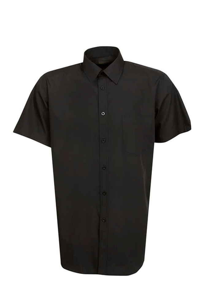 Mens Short Sleeve Poplin Business Shirt