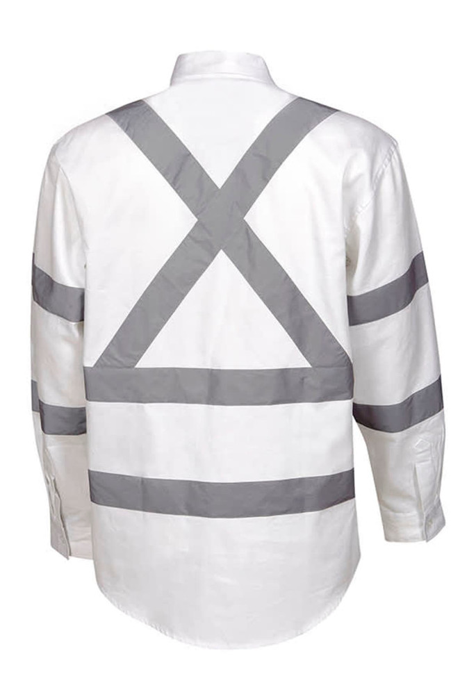 Night Use White Cotton Drill Shirt