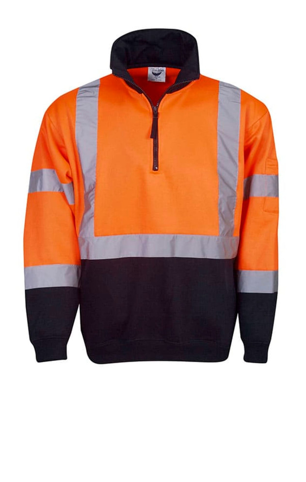 Hi Vis D/N Fleecy Jumper, Parallel Back Tape