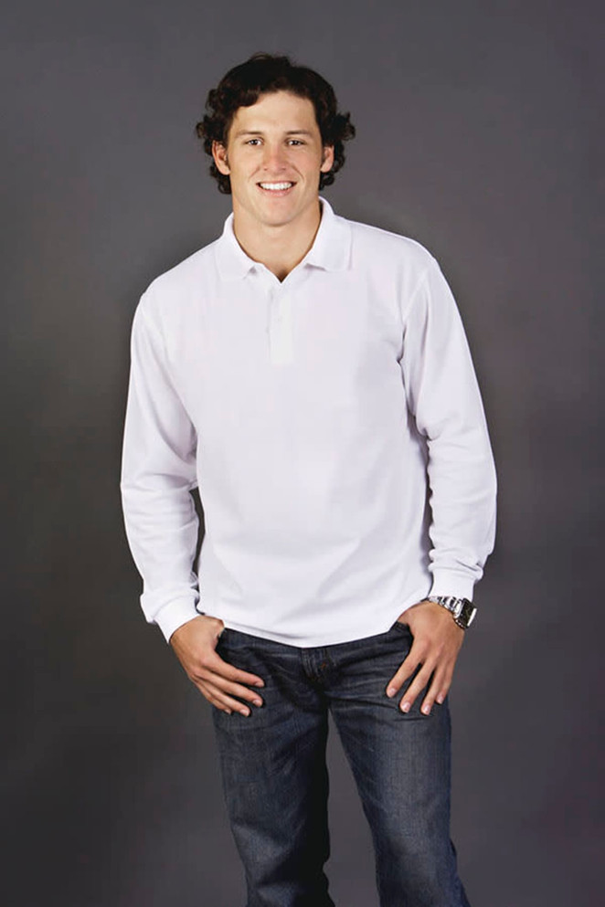 Premium Long Sleeve Pique Polo, Adults