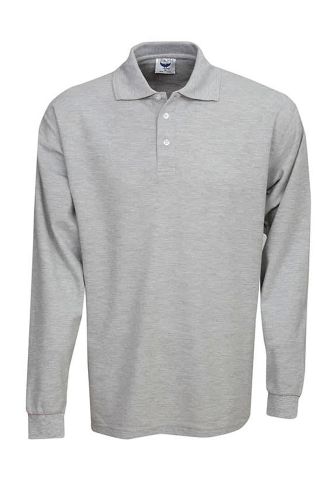 Premium Long Sleeve Pique Polo, Adults