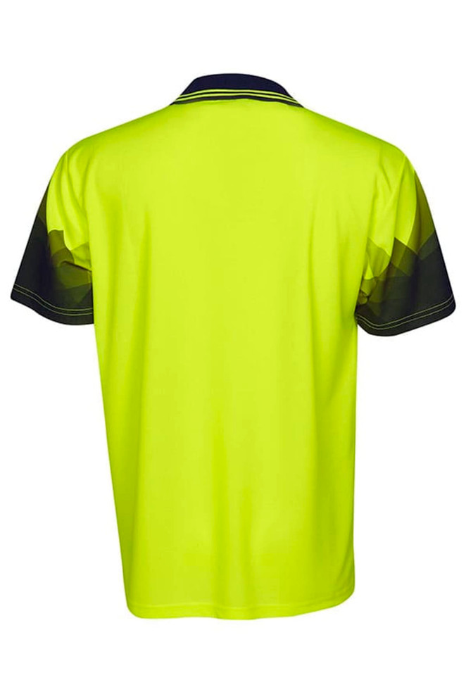 Hi Vis Sublimation Polo Triangular design