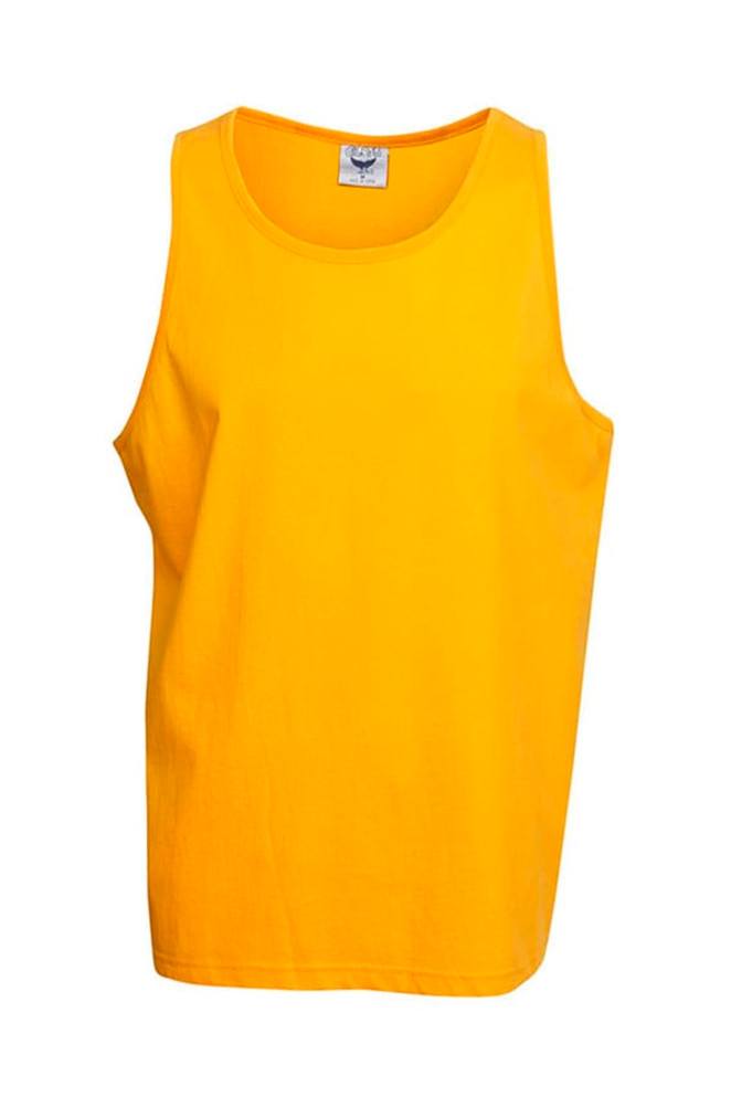 Premium Pre-shrunk Cotton Singlet (White)