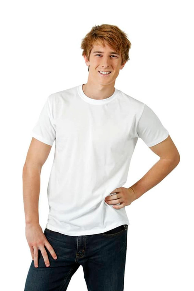 Eurostyle Soft-feel Slim Fit T-shirt (White)