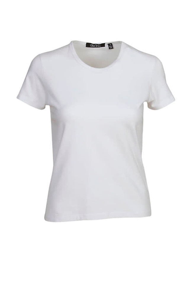 Ladies Round Neck Cotton Lycra T-Shirt