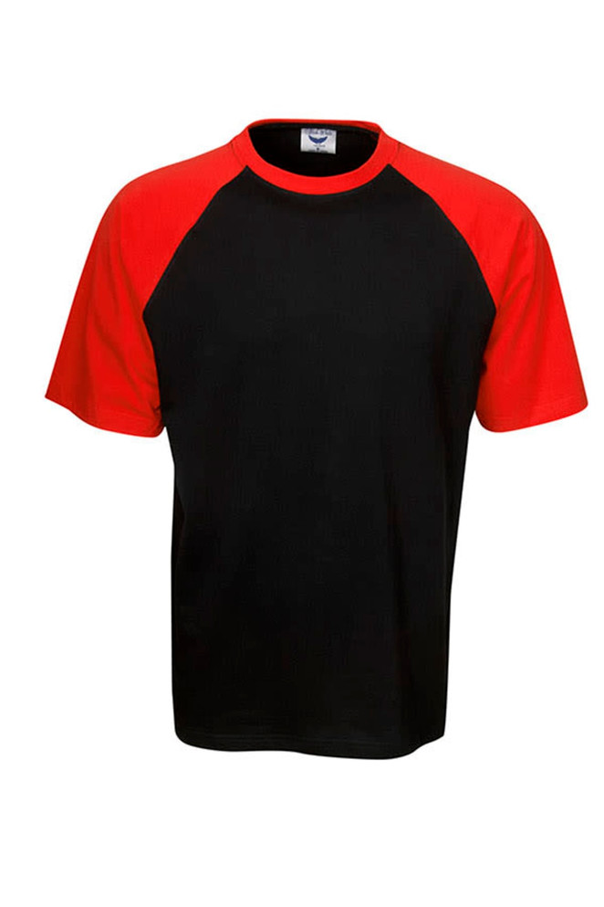 2-Tone Raglan Sleeve T-shirt, Adults