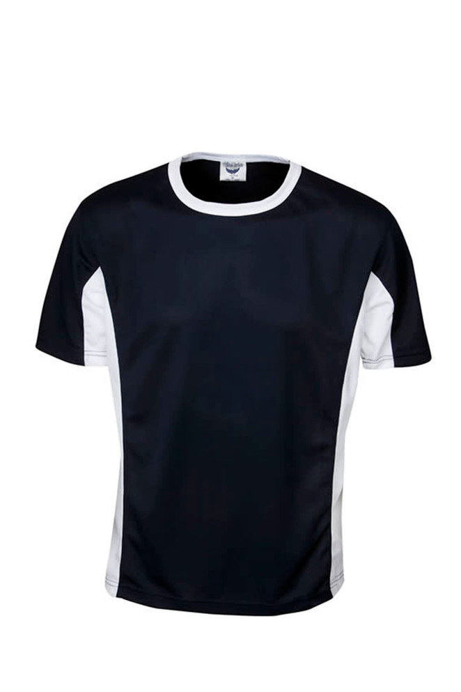 Cooldry Contrast Panel T-shirt, Adults