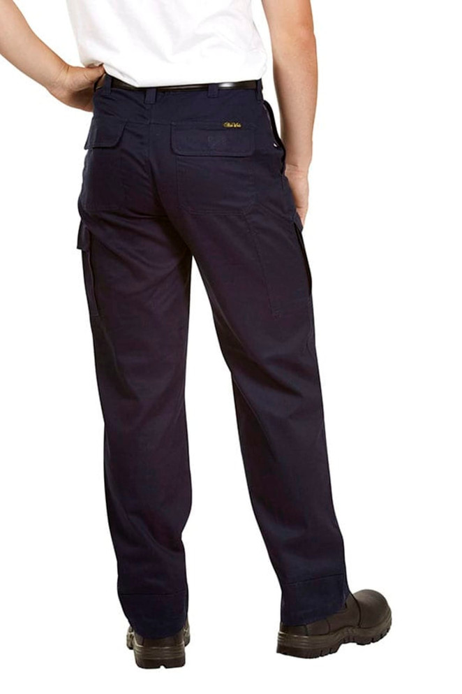 light drill cargo trousers