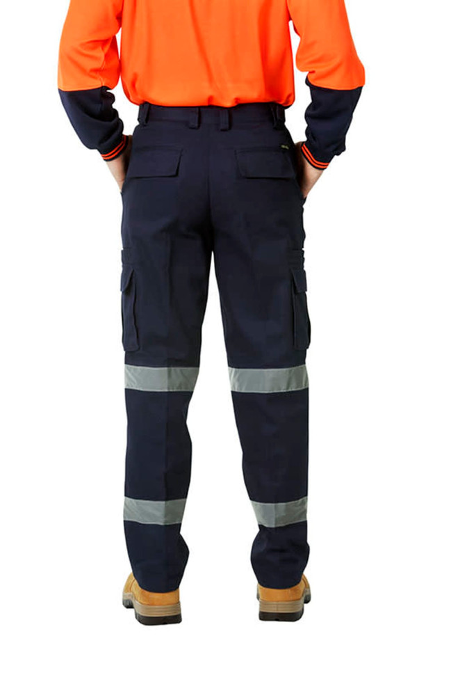 Cargo Trousers with Reflective Tape