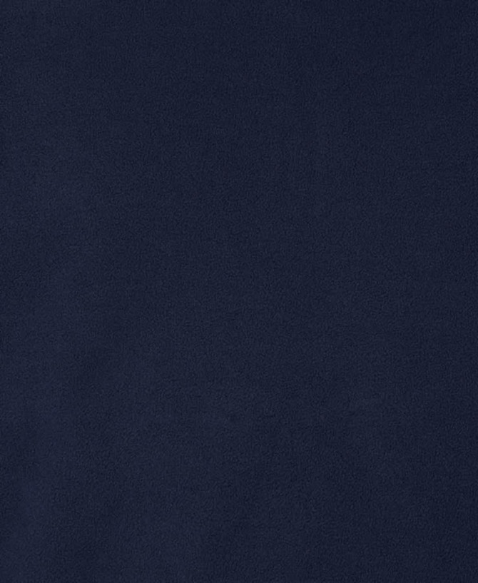 A dark navy vest featuring a smooth, soft texture, suitable for safety wear, with a logo present.