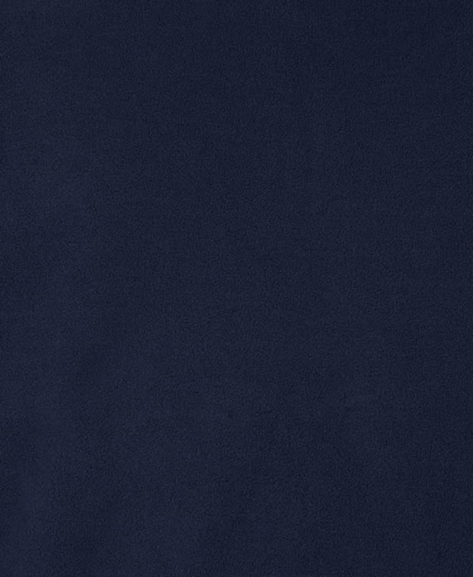 A dark navy reversible vest made from soft fabric, featuring a subtle texture and a logo on the design.