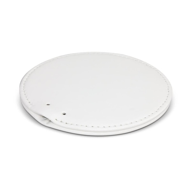 A Hadron Wireless Charger in a circular, white design.