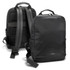 A black Moleskine Ripstop Backpack with padded straps and a sleek design, featuring a logo on the front.